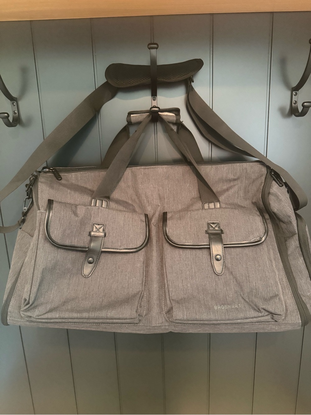 Bagsmart Convertible Garment Duffle Bag - Gray - Picture 5 of 8
